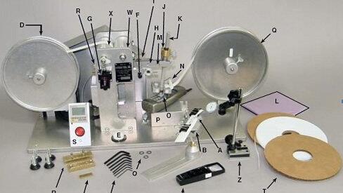 紙帶磨耗機部件圖