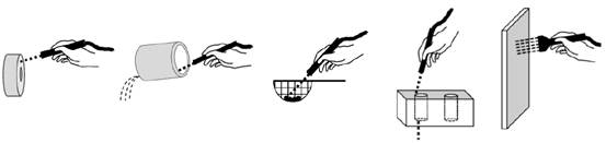 不同樣品類型的壓力沖洗示范