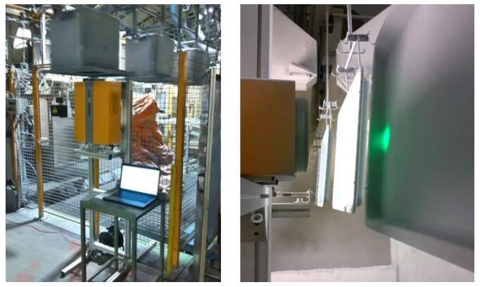 在線(xiàn)測(cè)量未固化的烤箱、家電粉末噴涂膜厚
