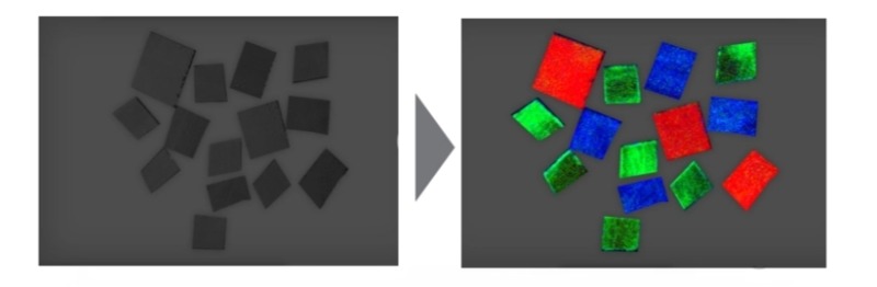 Specim高光譜相機根據(jù)成分對無法通過視覺判斷的黑色材料進行分類